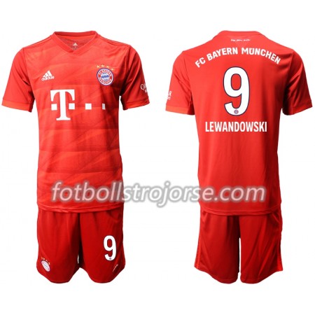 FC Bayern München Matchtröjor LEWANDOWSKI 9 Barn Hemma Fotbollströja 2019-2020